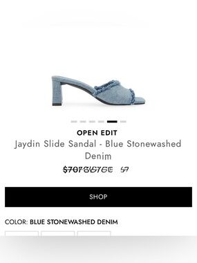 Open edit mule shoes